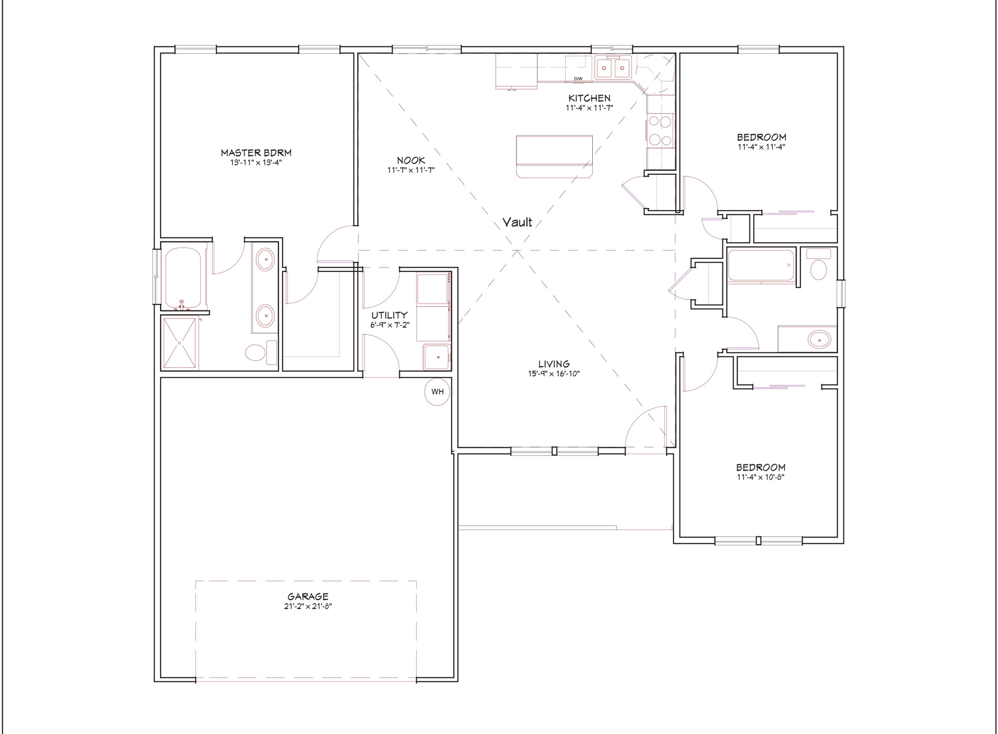 Plan 1432 K L Homes Floor Plan 1432 For K And L Homes