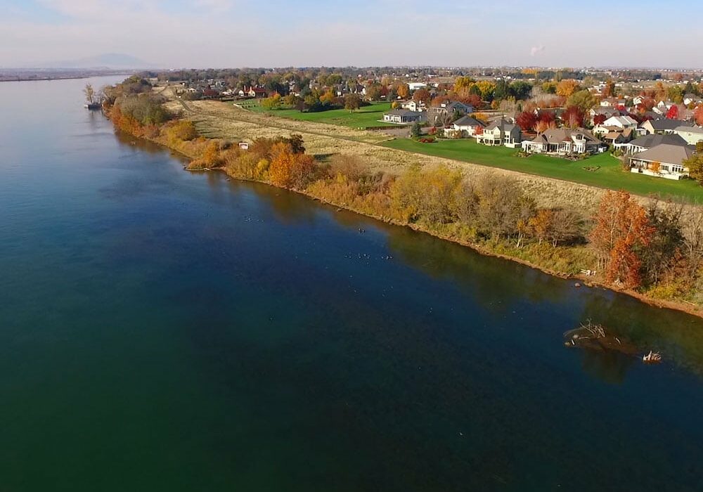 Columbia River and river front - K & L Homes